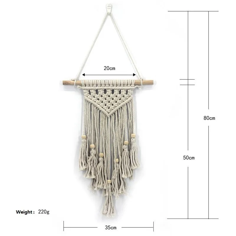 Bohemian Macramé Wall Hanging Tapestry