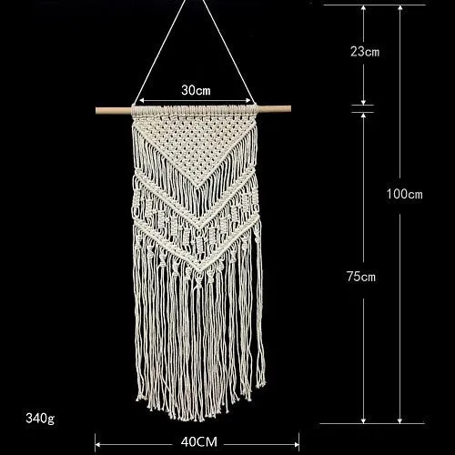 Bohemian Macramé Wall Hanging Tapestry