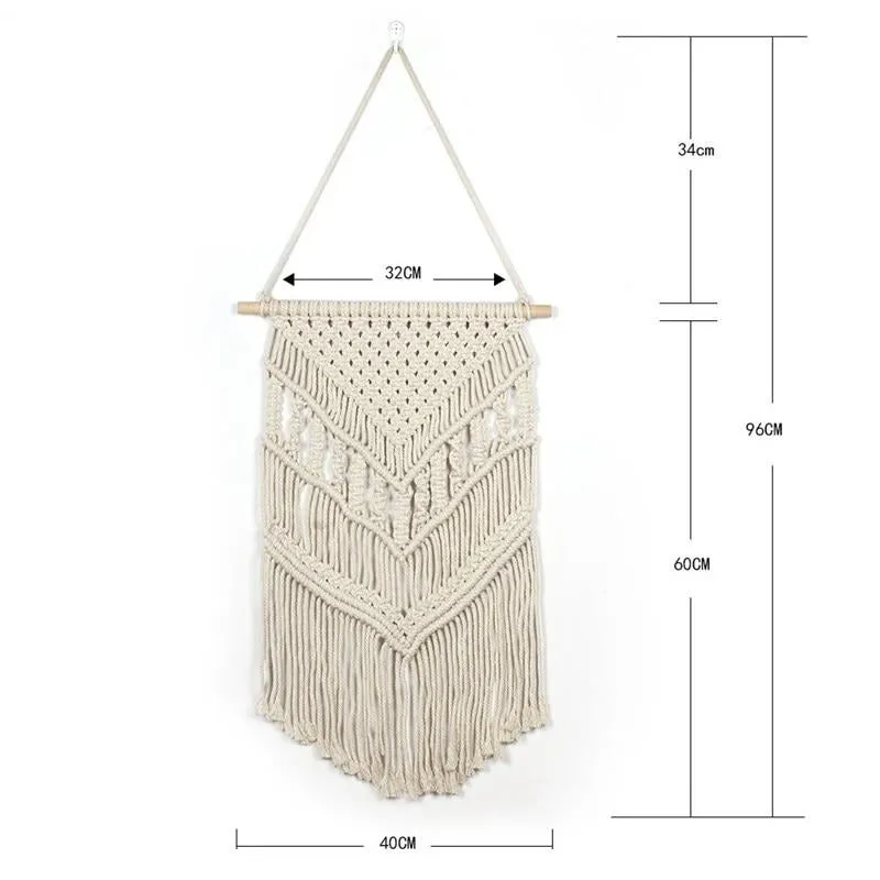 Bohemian Macramé Wall Hanging Tapestry