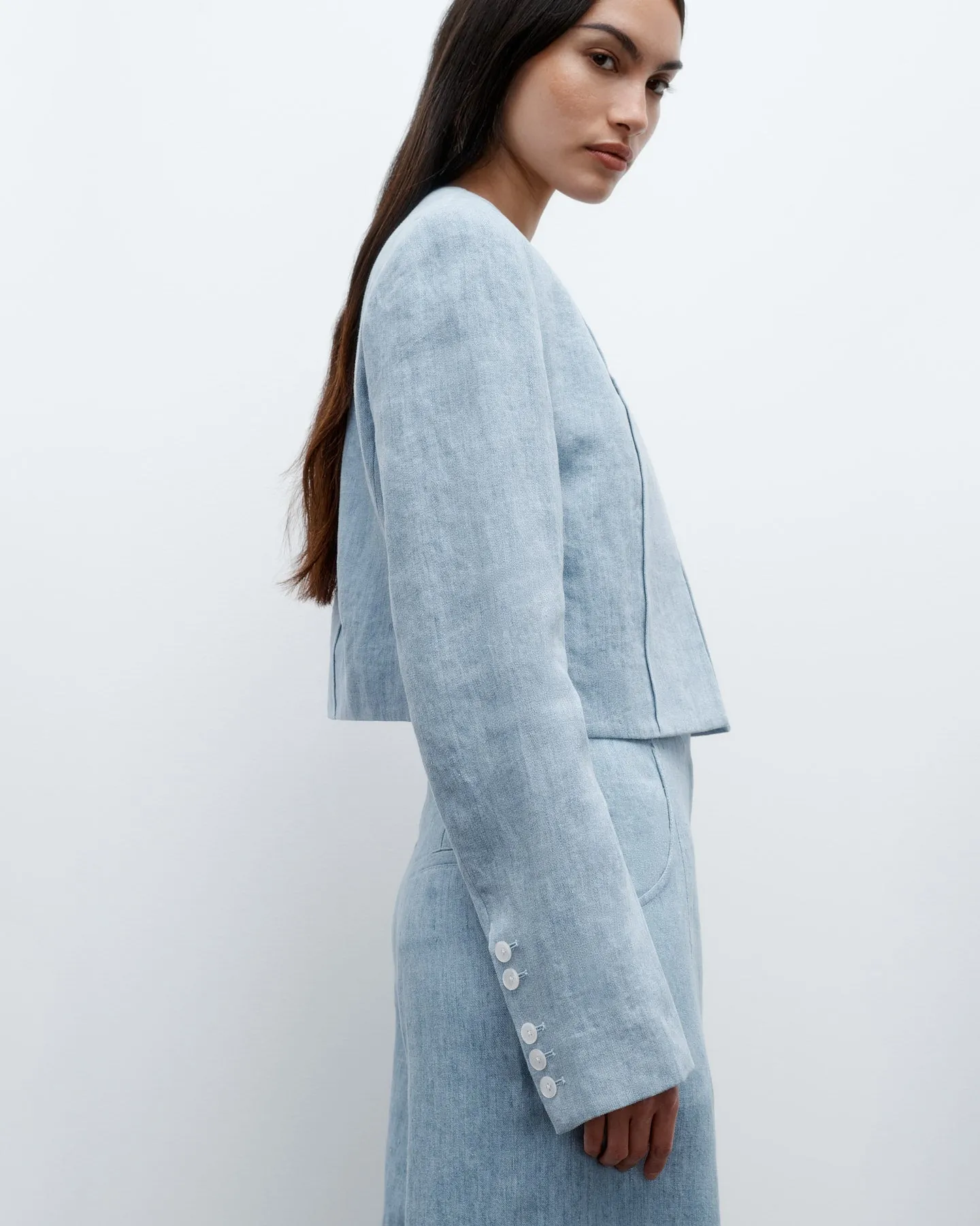 DRINK AT COSTES JACKET IN LIGHT INDIGO