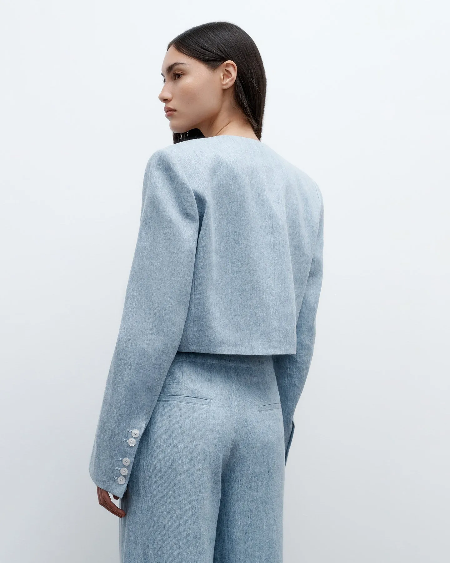 DRINK AT COSTES JACKET IN LIGHT INDIGO
