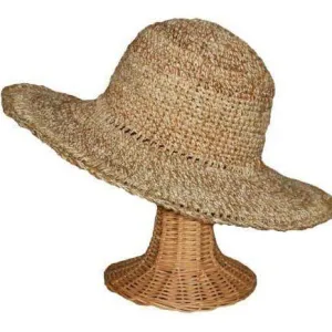 Hemp Sun Hat, Jute Sun Hat with Wide Brim