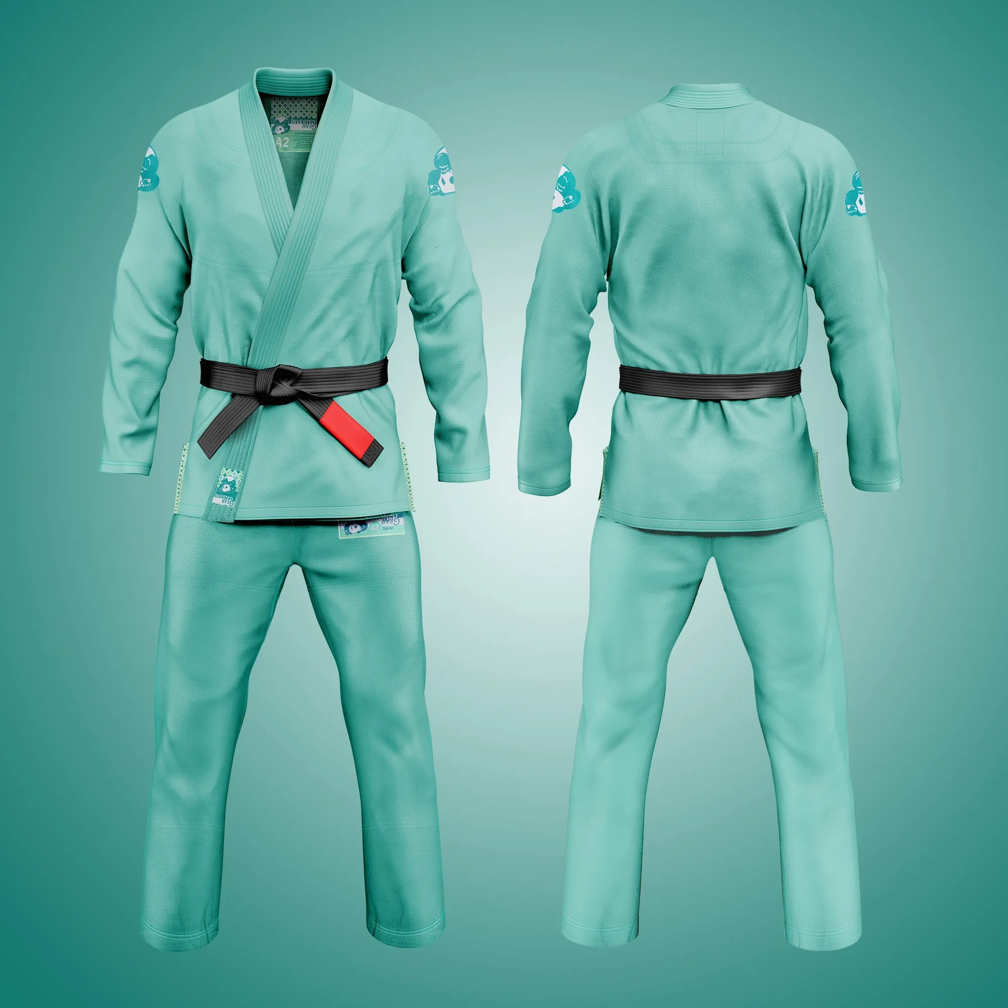 Inverted Gear Hybrid BJJ Gi - Mint/Green