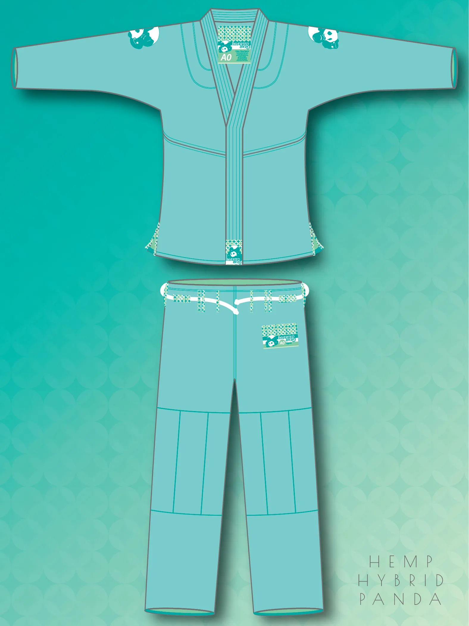 Inverted Gear Hybrid BJJ Gi - Mint/Green