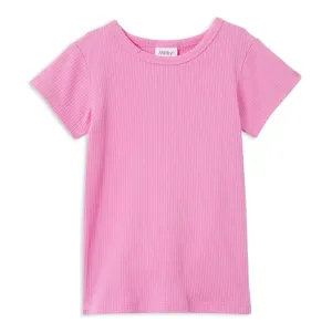 Milky Pink Rib T-Shirt
