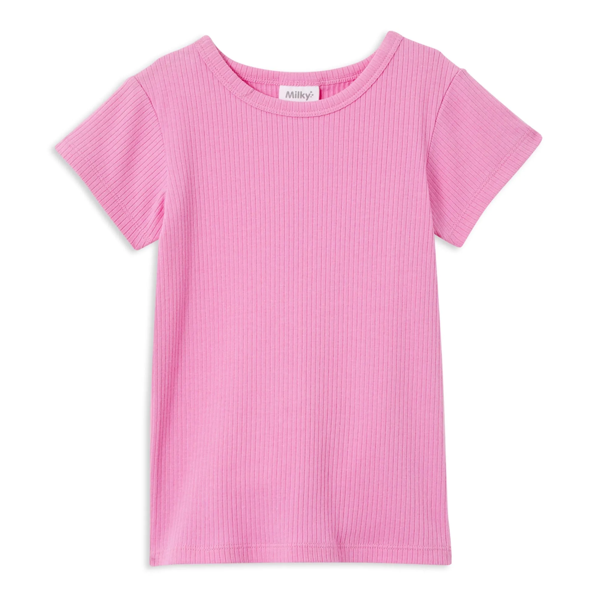Milky Pink Rib T-Shirt
