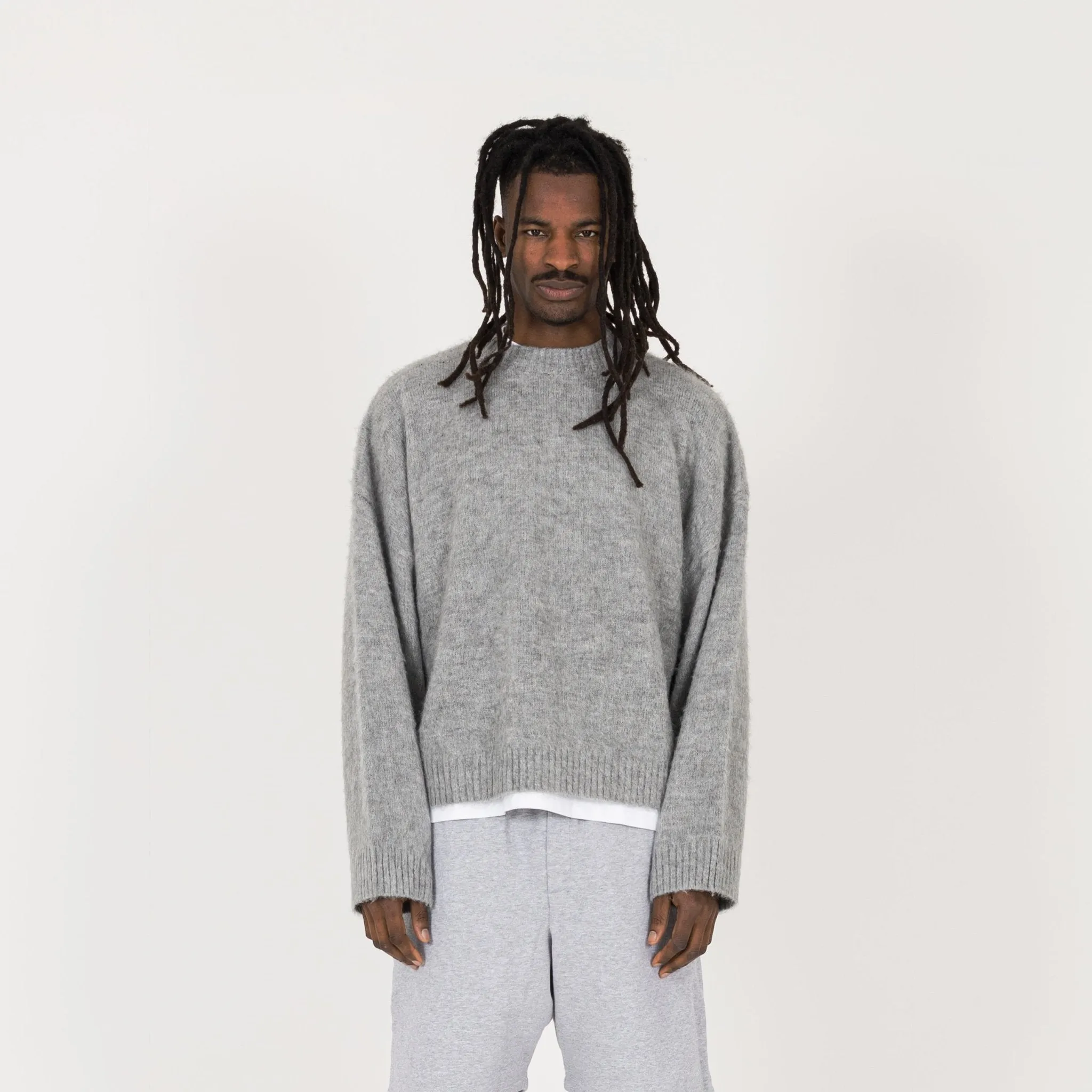 Mohair Sweatshirt - Glacial Grey