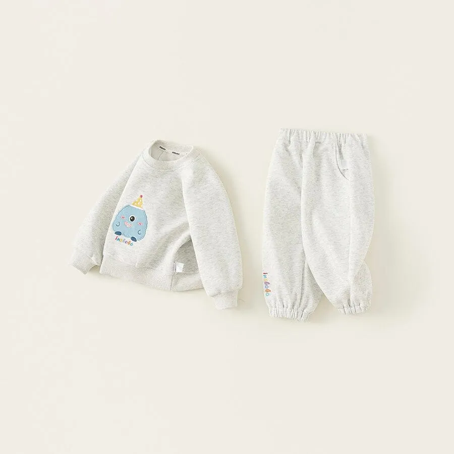 Party Monster Embroidered Sweatshirt Set