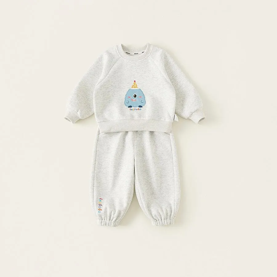 Party Monster Embroidered Sweatshirt Set