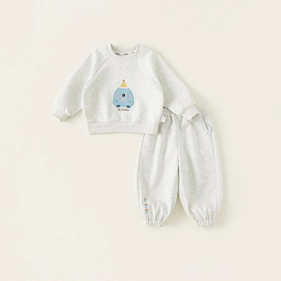 Party Monster Embroidered Sweatshirt Set