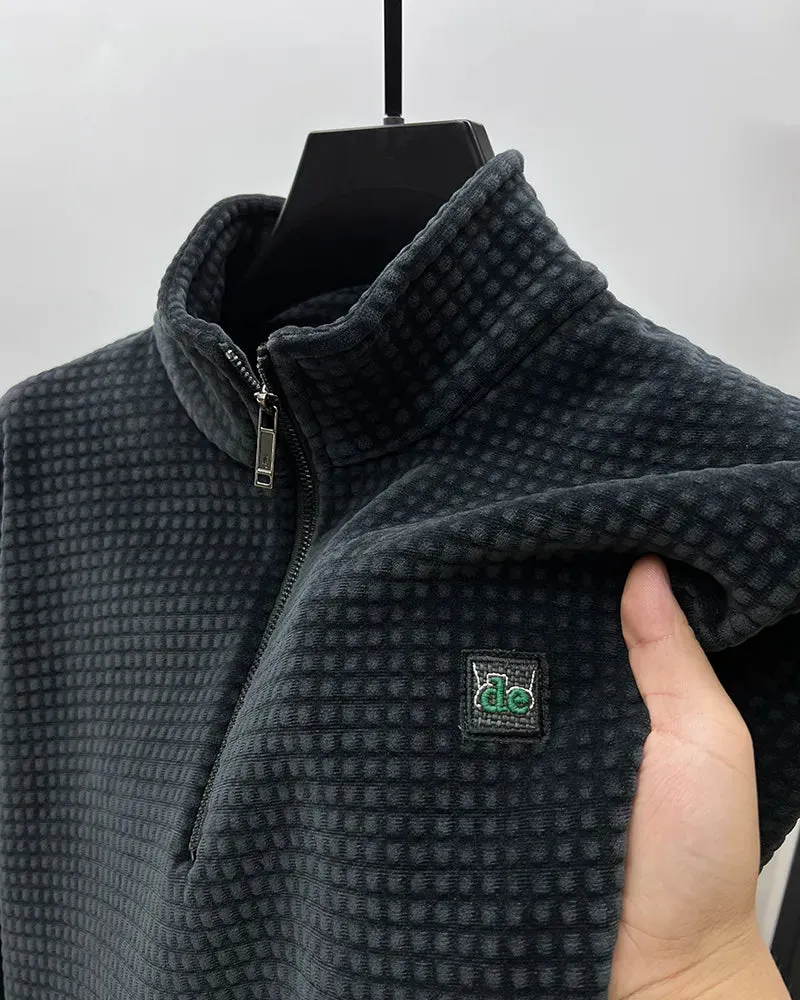 Premium Half-Zip Alpaca Fleece Pullover