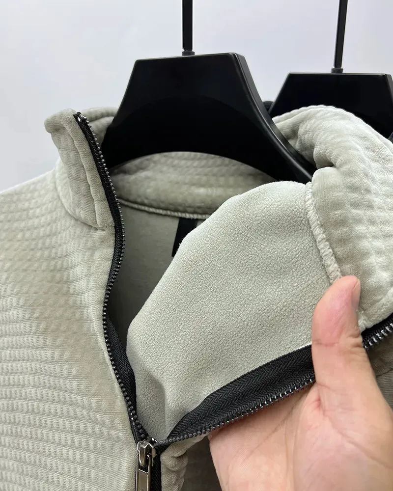 Premium Half-Zip Alpaca Fleece Pullover