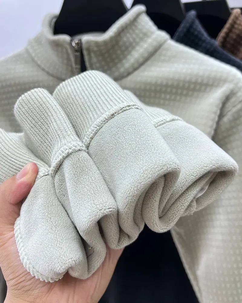 Premium Half-Zip Alpaca Fleece Pullover