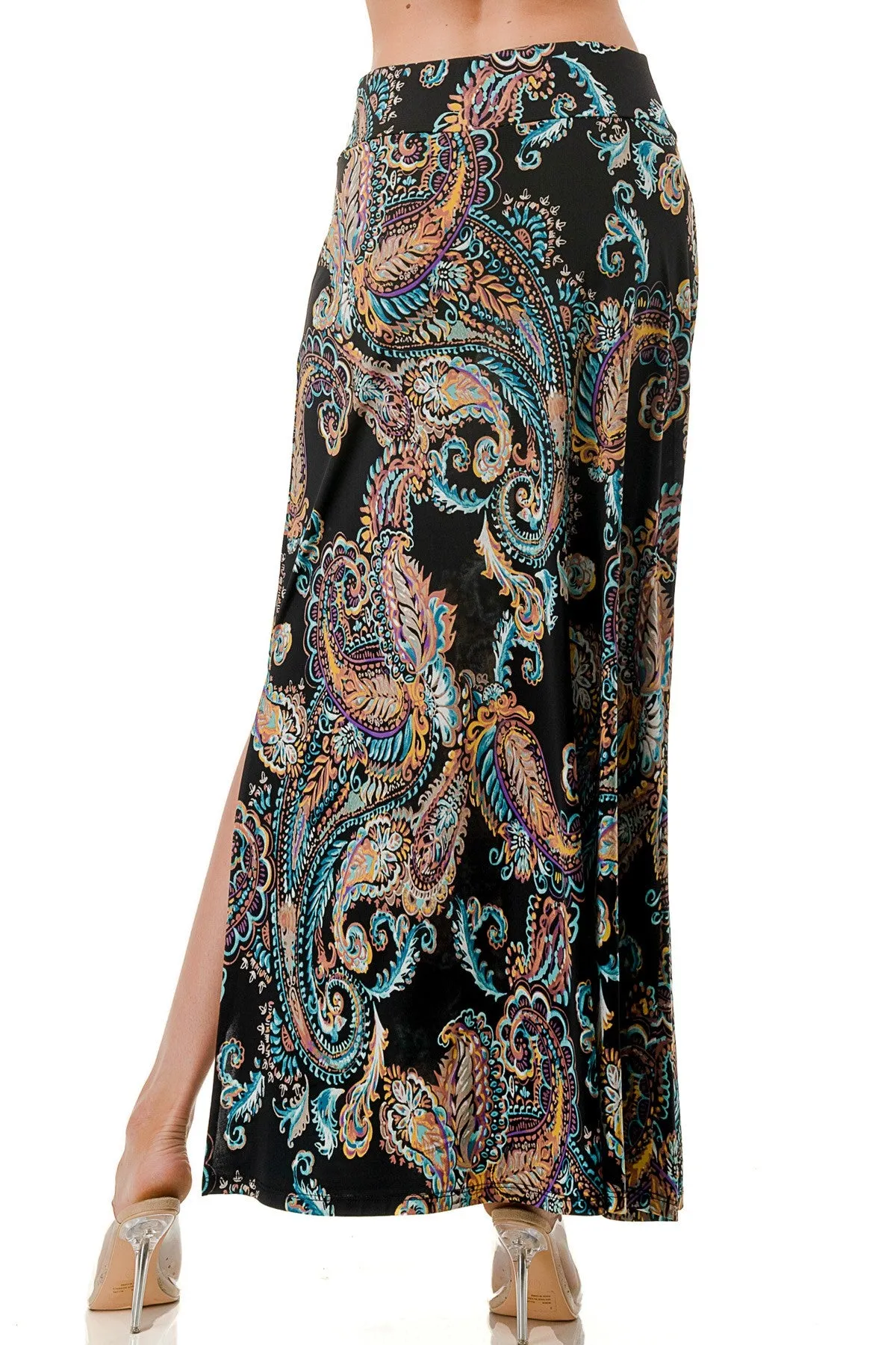 Side Slit Maxi Skirt